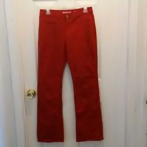 Red jeans